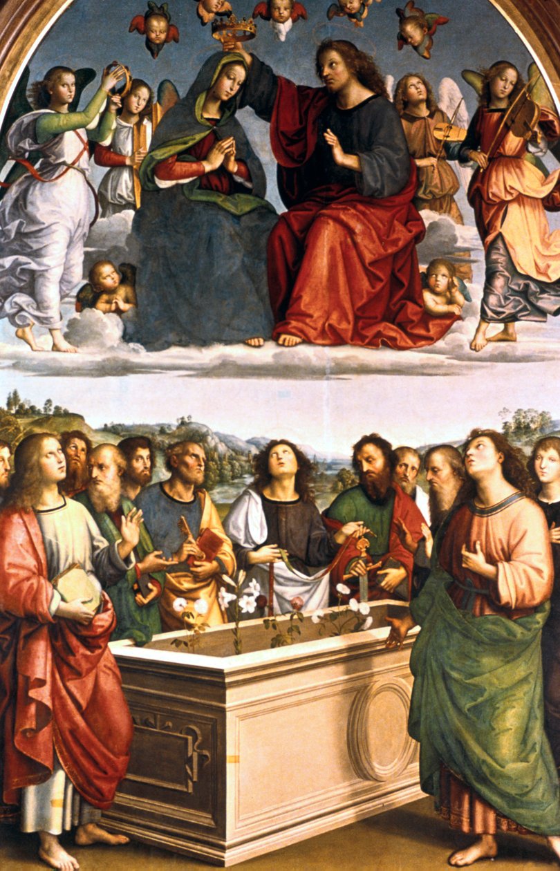 Bakire Oddi Sunağının Taçlanması, 1502-1503 by Raffaello Sanzio Raphael