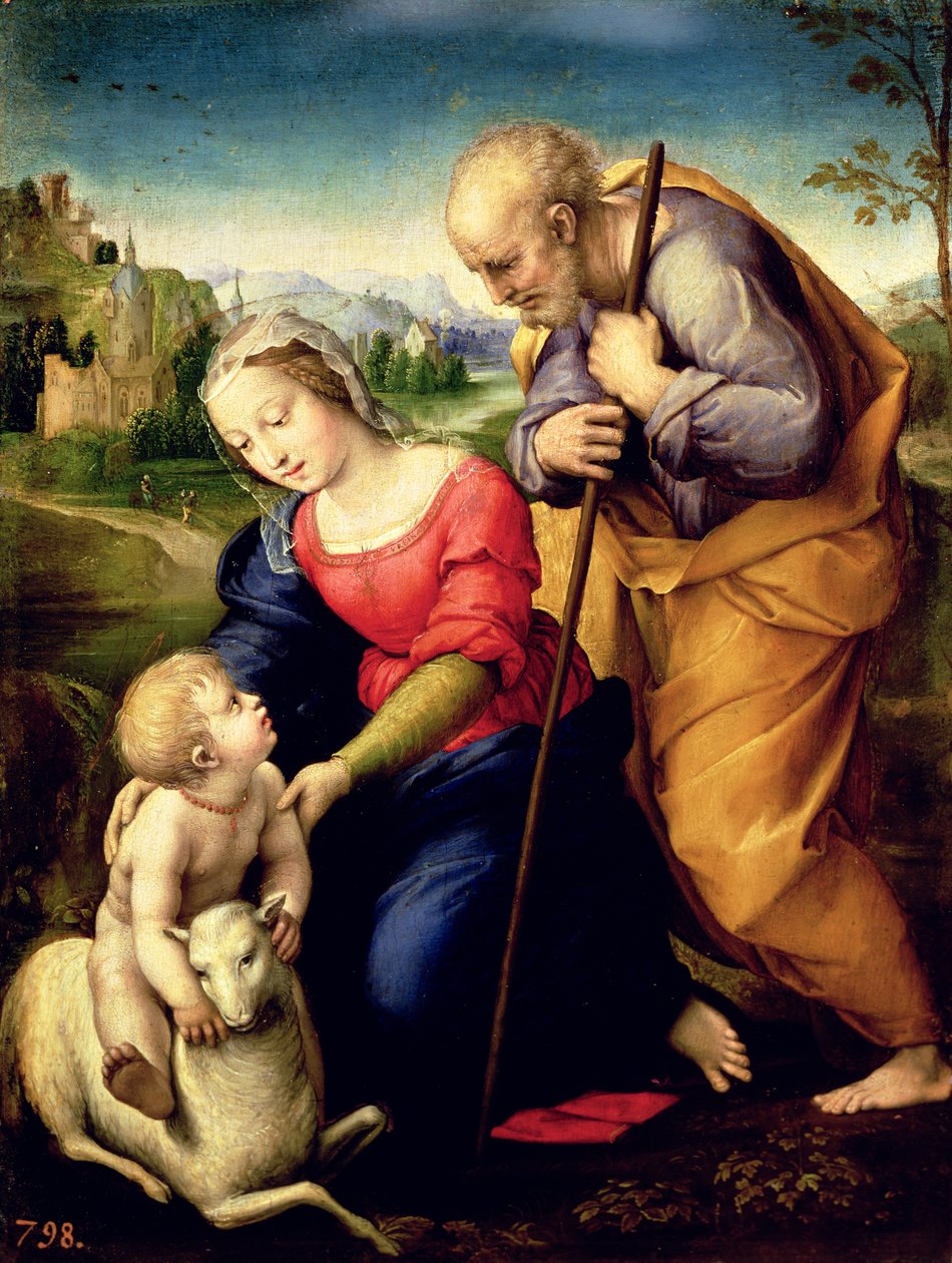 Kuzulu Kutsal Aile, 1507 by Raffaello Sanzio Raphael