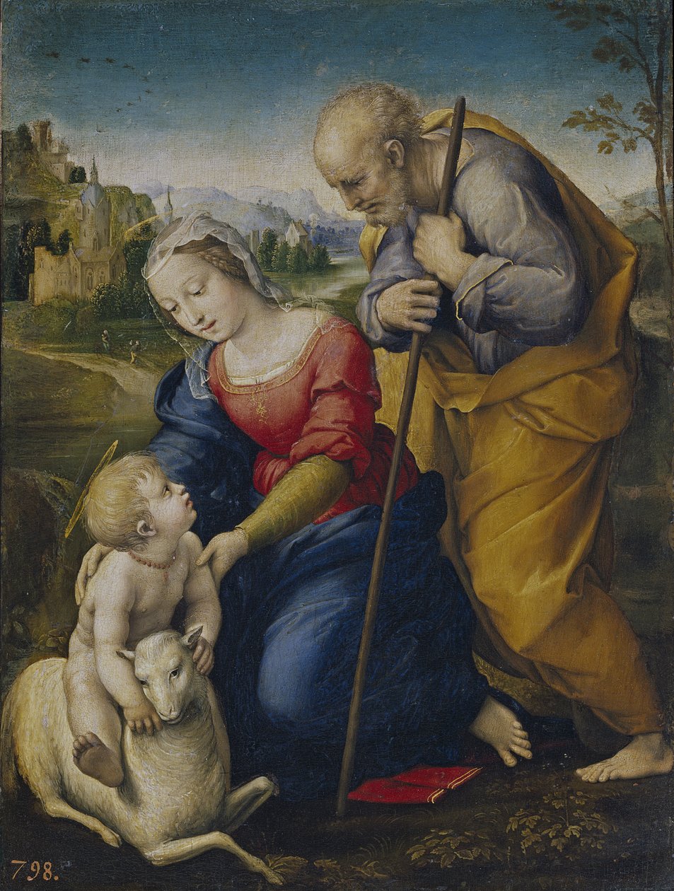 Kuzulu Kutsal Aile, 1507 by Raffaello Sanzio Raphael
