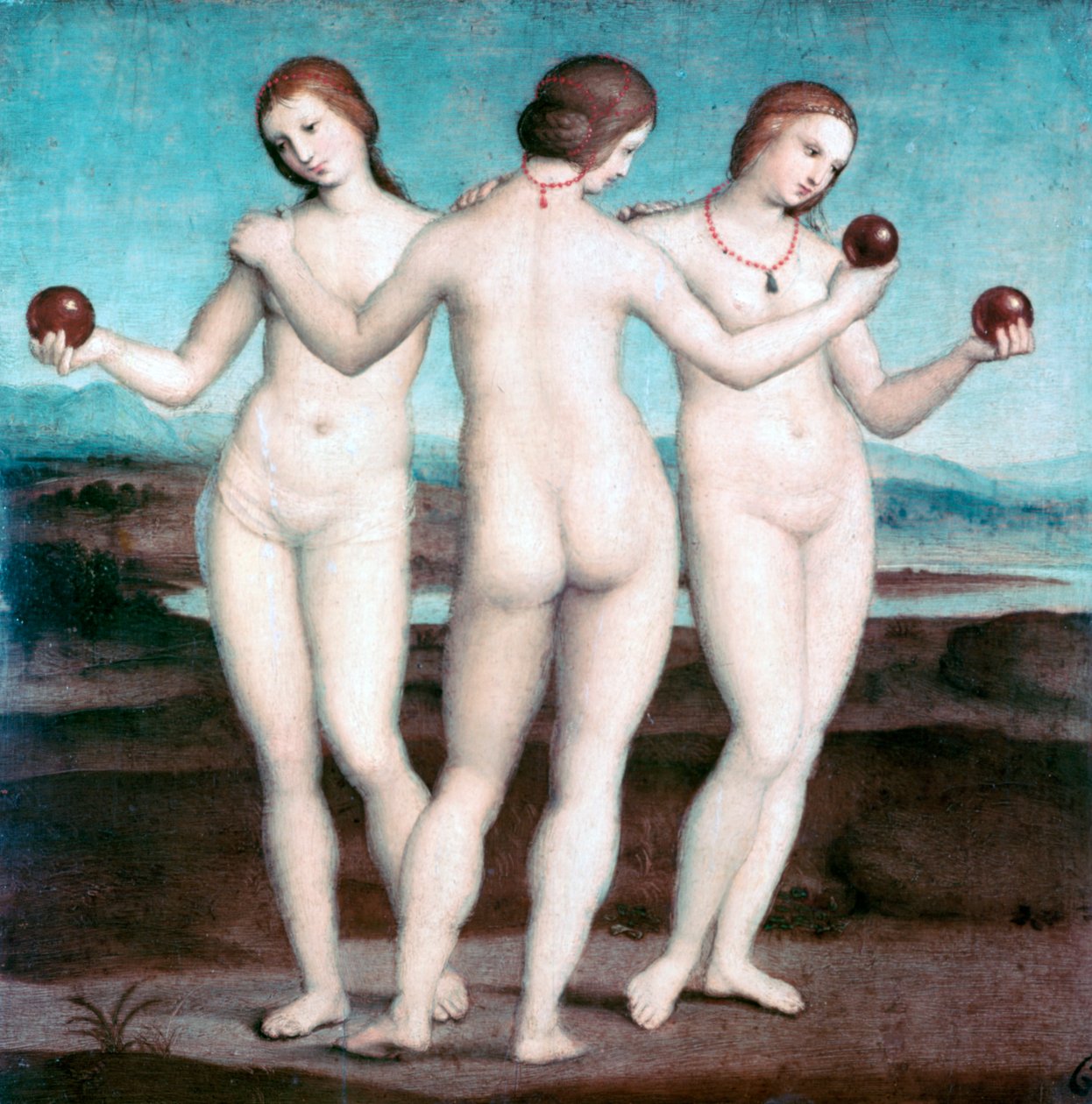 Üç Güzeller, 1504-1505 by Raffaello Sanzio Raphael