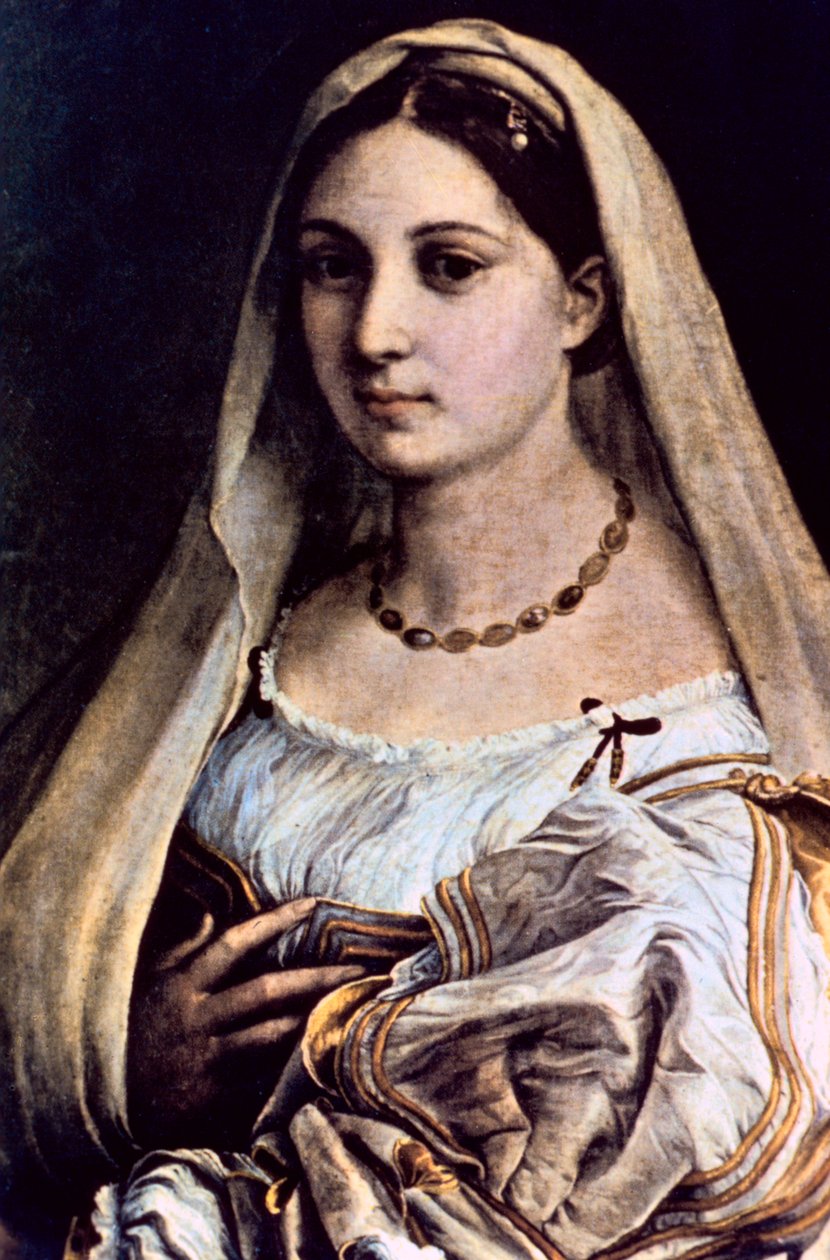 Peçeli Kadın La Donna Velata, 151213 by Raffaello Sanzio Raphael