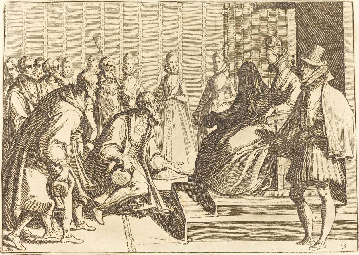 Avusturyalı Margaret Bir Soyluya Seyirci Veriyor by Raffaello Schiaminossi