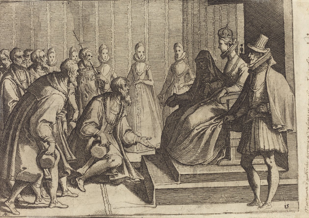 Avusturyalı Margaret Seyirciyi Bir Soyluya Veriyor [verso] by Raffaello Schiaminossi