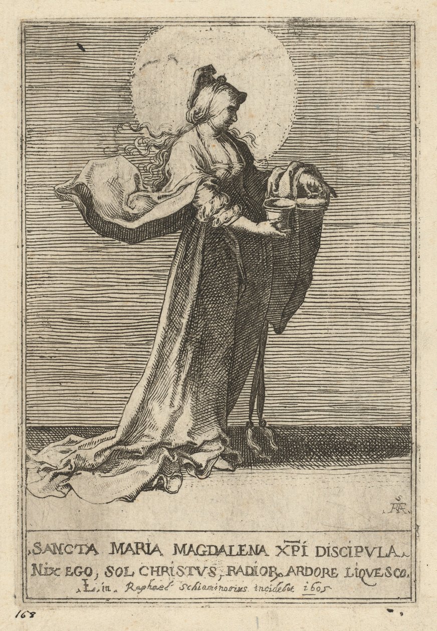 Aziz Mary Magdalene by Raffaello Schiaminossi, after Lucas van Leyden