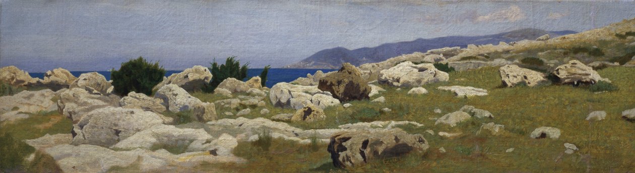 Castiglioncello'dan Punta del Romito'nun görünümü by Raffaello Sernesi