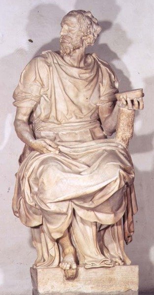 Aziz Damian (mermer) by Raffaello da Montelupo