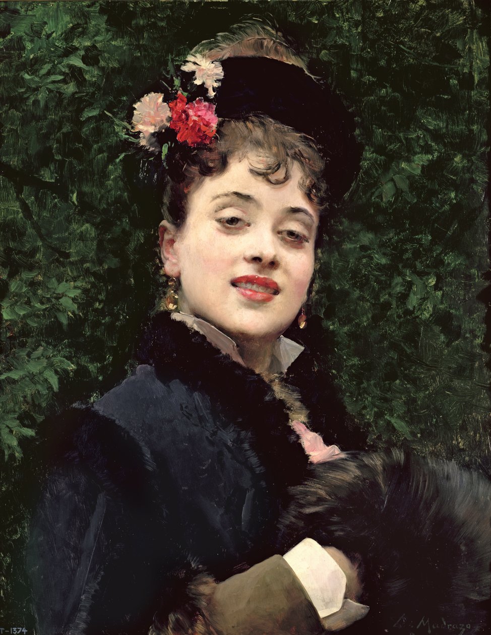 Aline Masson, Sanatçının Modeli by Raimundo de Madrazo y Garreta