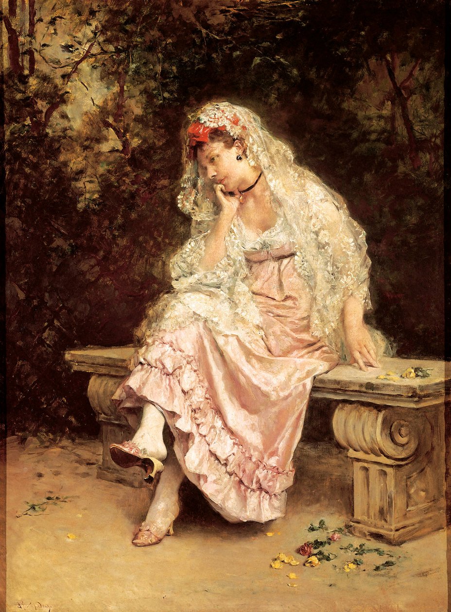 “" Bahçedeki Genç Kadın "” Raimundo Madrazo