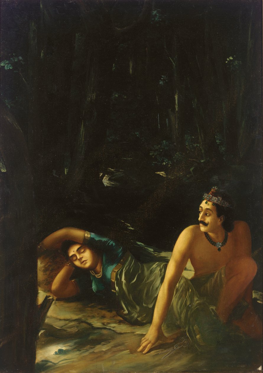 Nala ve Damayanti by Raja Ravi Varma