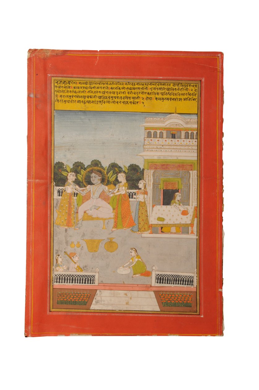 Ragamala minyatür tablosu, Rajasthan muhtemelen Bundi, 19. yüzyılın başlarında by Rajasthani School