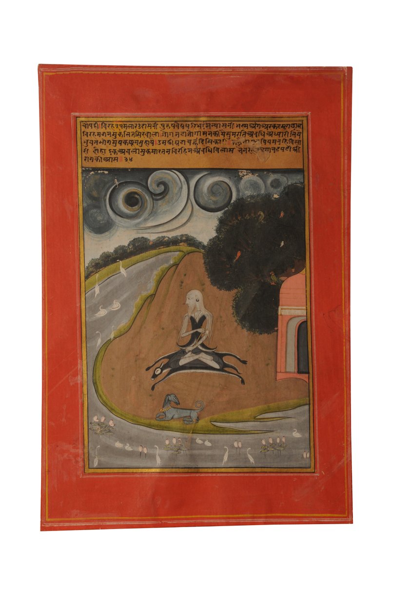 Ragamala minyatür tablosu, Rajasthan muhtemelen Bundi, 19. yüzyılın başlarında by Rajasthani School