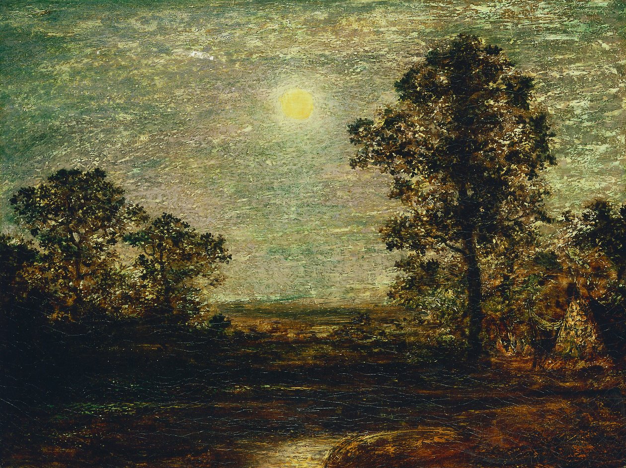 Untitled (Moonlit Landscape)  by Ralph Albert Blakelock