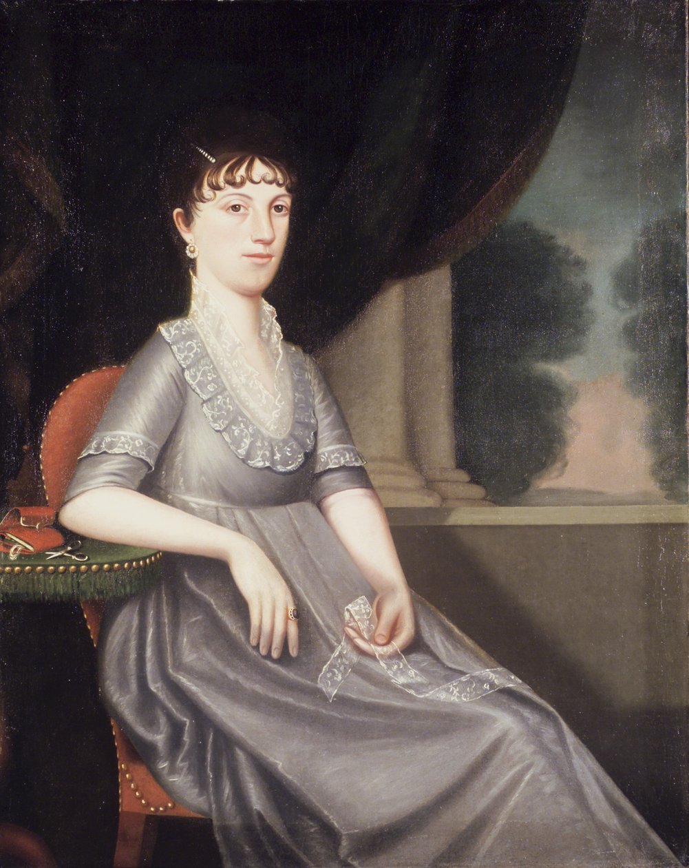Bayan Ebenezer Porter (Lucy Patty Pierce Merwin) 1804 dolayları by Ralph Eleaser Whiteside Earl