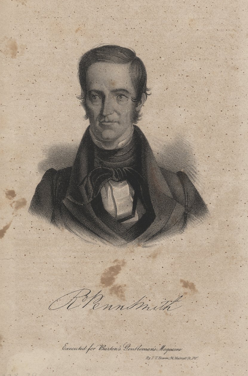 R. Penn Smith, 'Burton's Gentlemen's Magazine' için JT Bowen tarafından litho, 1838 by Ralph Trombley