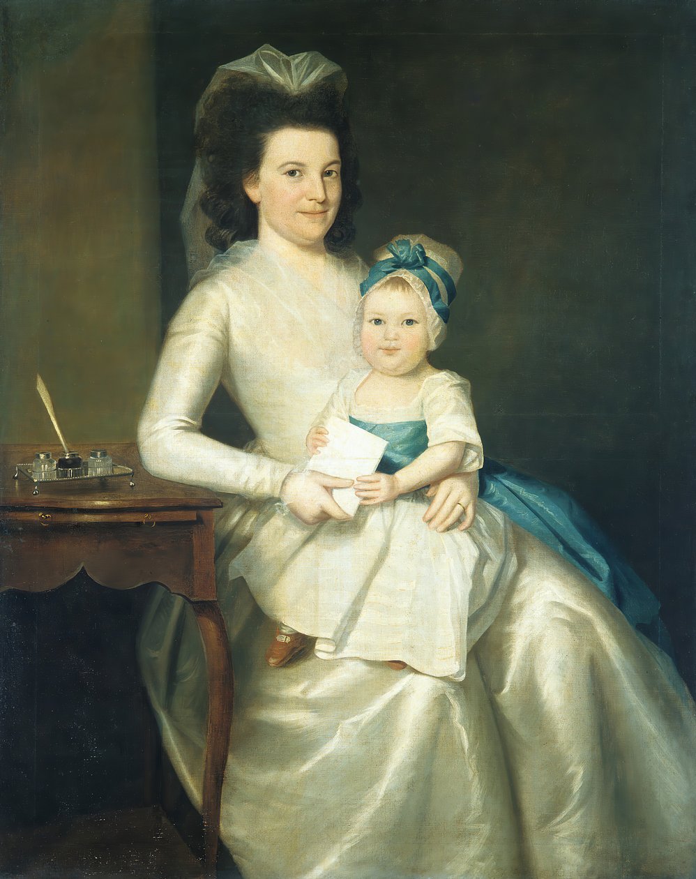 Leydi Williams ve Çocuk, 1783. by Ralph Earl