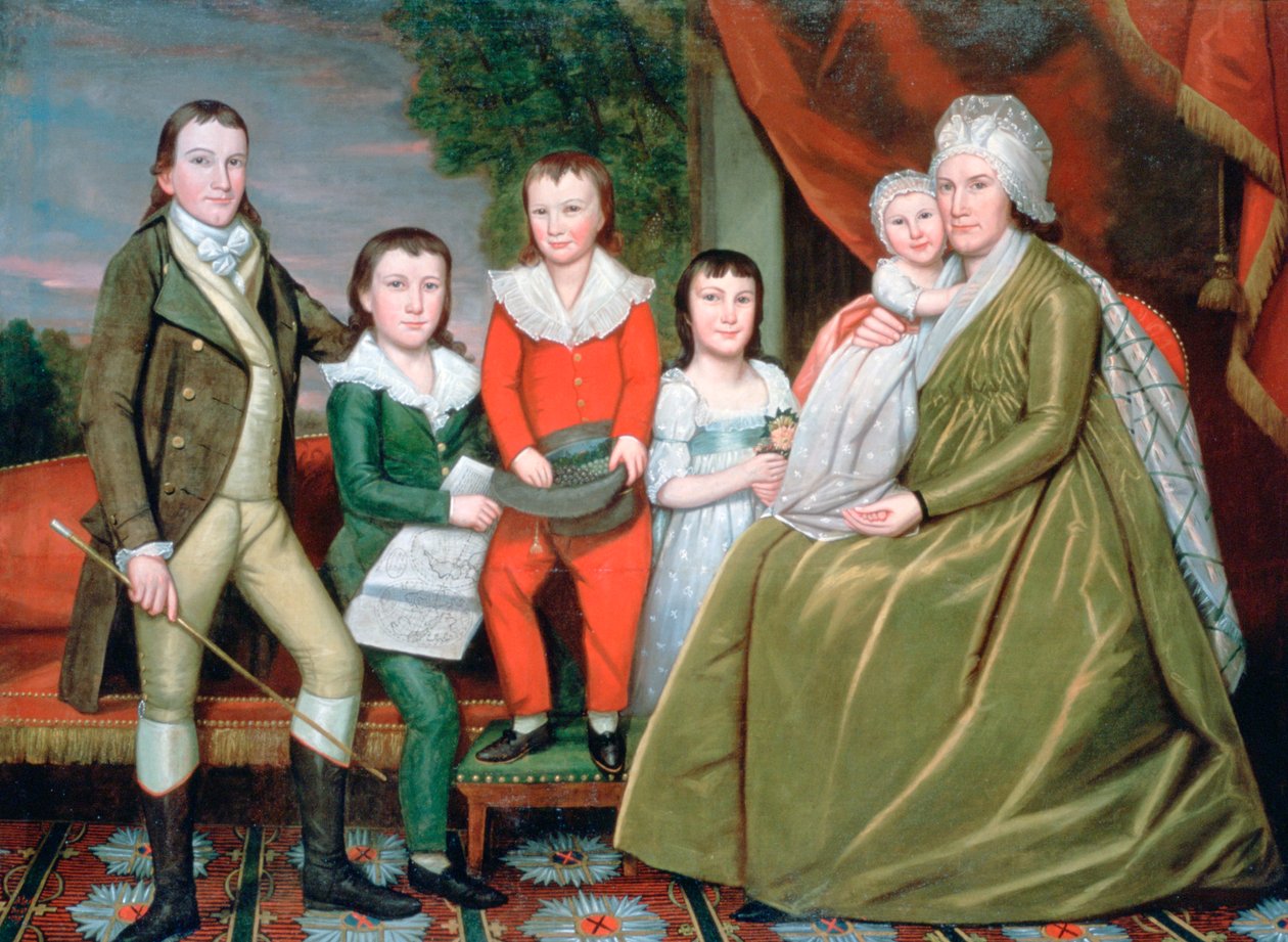 Bayan Noah Smith ve Çocukları, 1798 by Ralph Earl