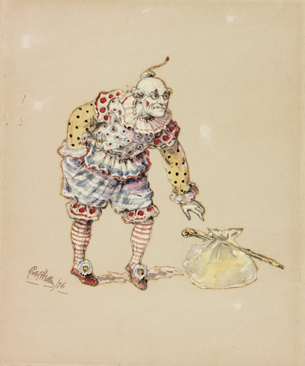 Billy Purvis Stealing the Bundle, 1876 (pencil und wc on paper) by Ralph Hedley