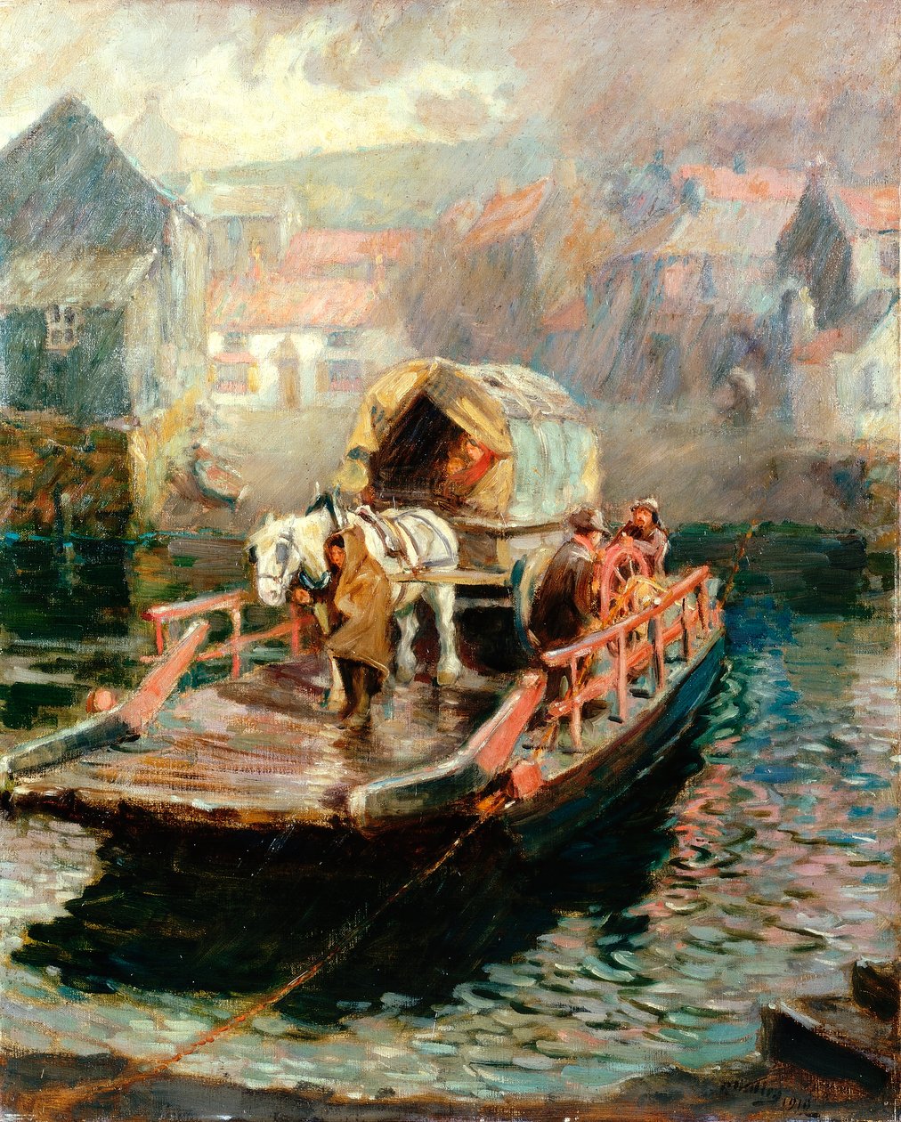 Hylton Feribotu, 1910 by Ralph Hedley