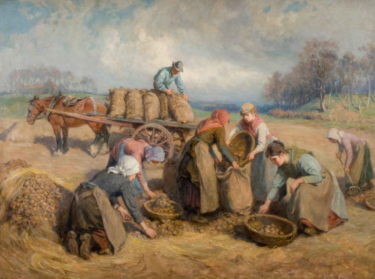 Patates Toplayıcılar, Northumberland, 1903 by Ralph Hedley