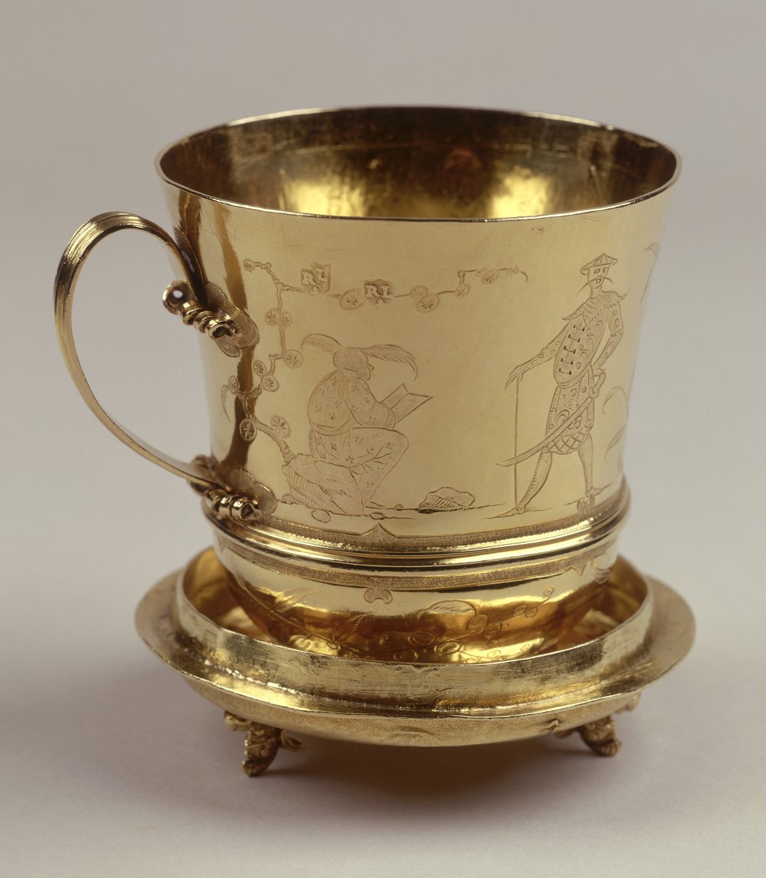 Altın Çikolata Kupası, c.1685 (gümüş) (bkz. 208937) by Ralph Leake