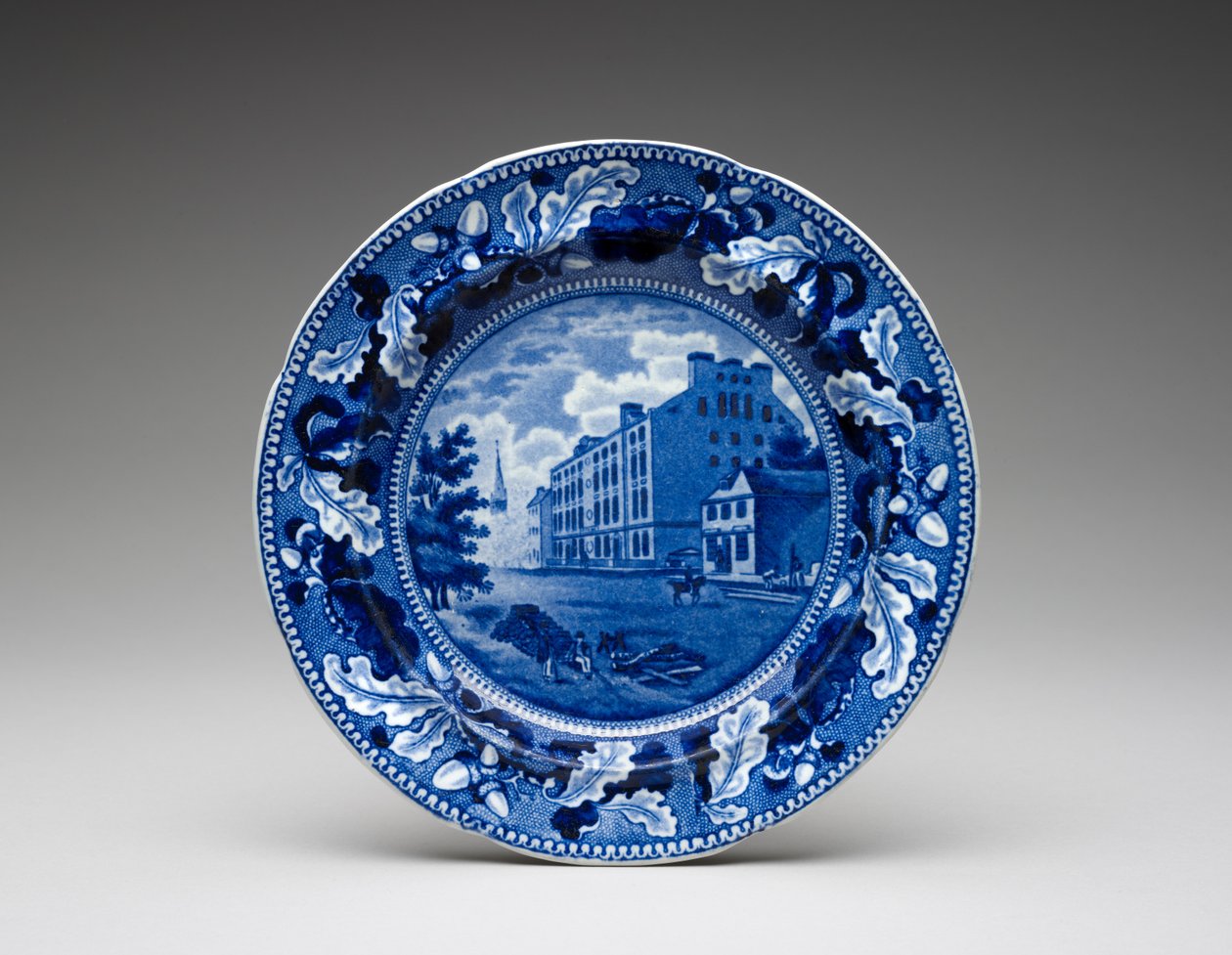 Plaka, ç. 1831-1832 (transfer baskılı kurşun sırlı seramik) by Ralph Stevenson