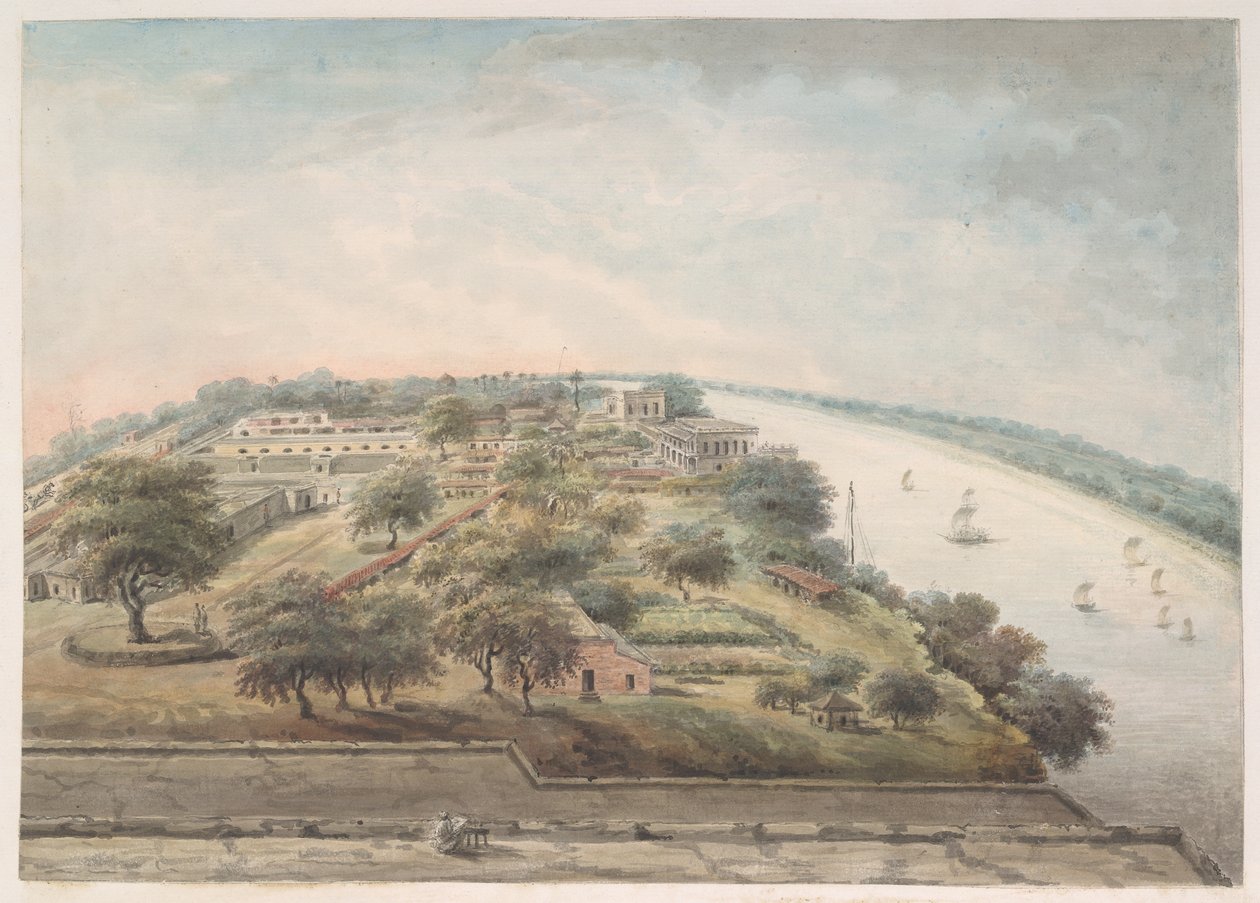 Patna'daki Opium Goddown'dan kuşbakışı görünüm by Ram Sita