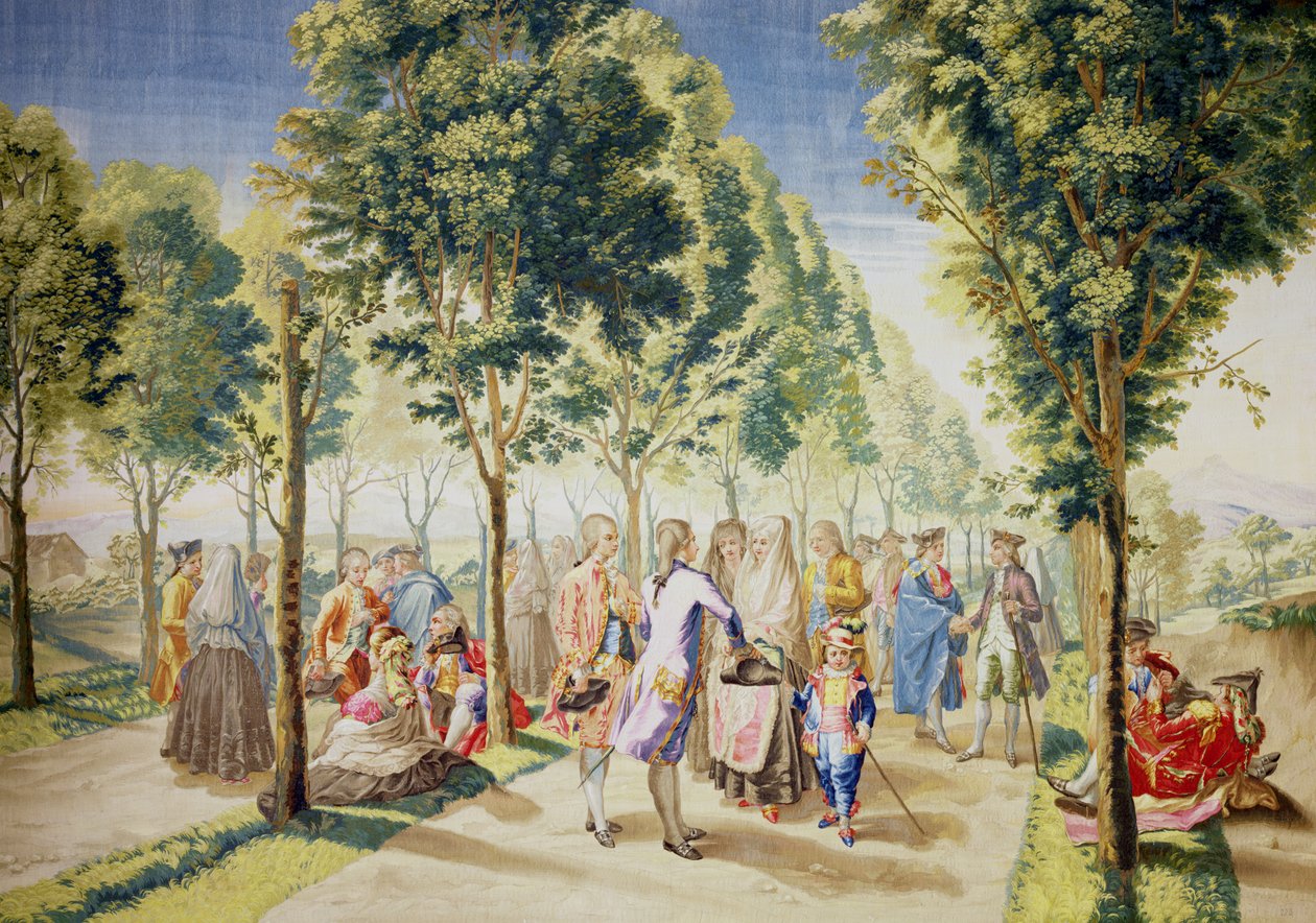 Paseo de las Delicias, Madrid (goblen) (ayrıca bkz. 488630) by Ramon Bayeu y Subias