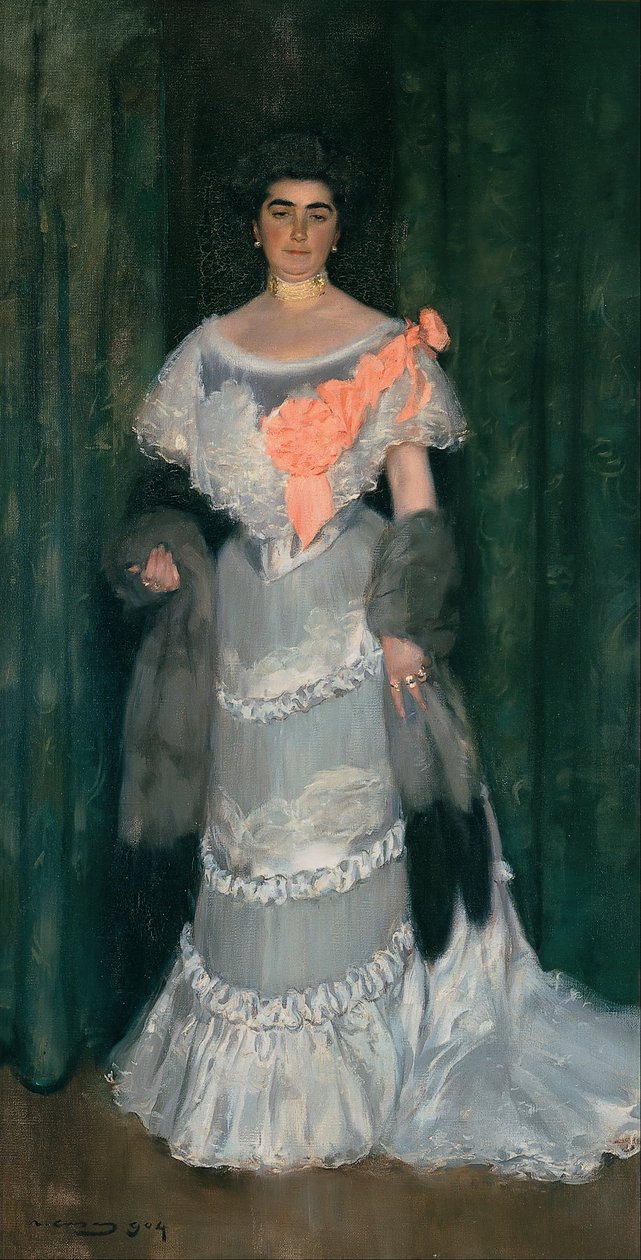 Montserrat Casas de Nieto, Abiye Elbise by Ramon Casas i Carbo