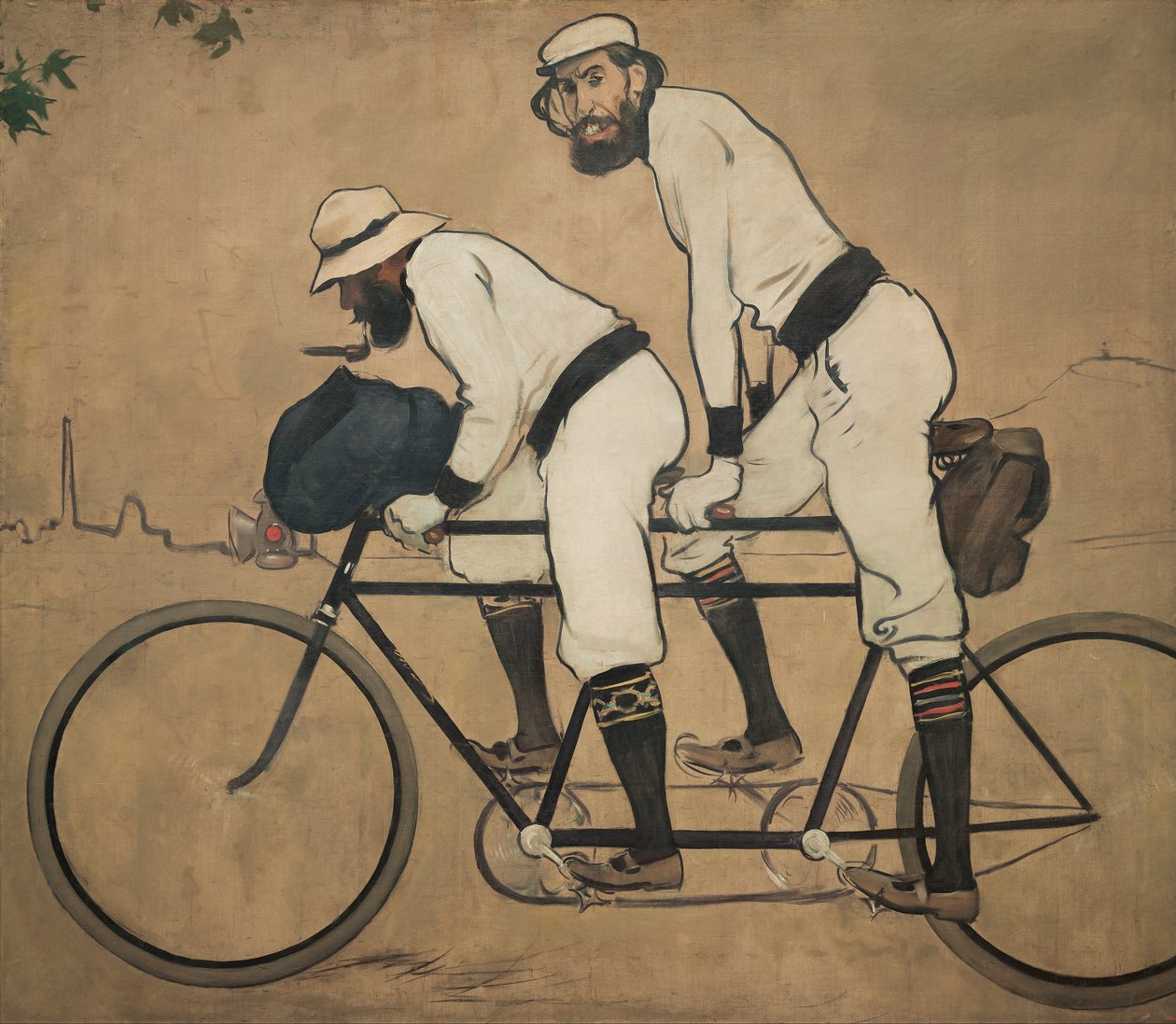 Ramon Casas ve Pere Romeu Tandemde by Ramon Casas i Carbo