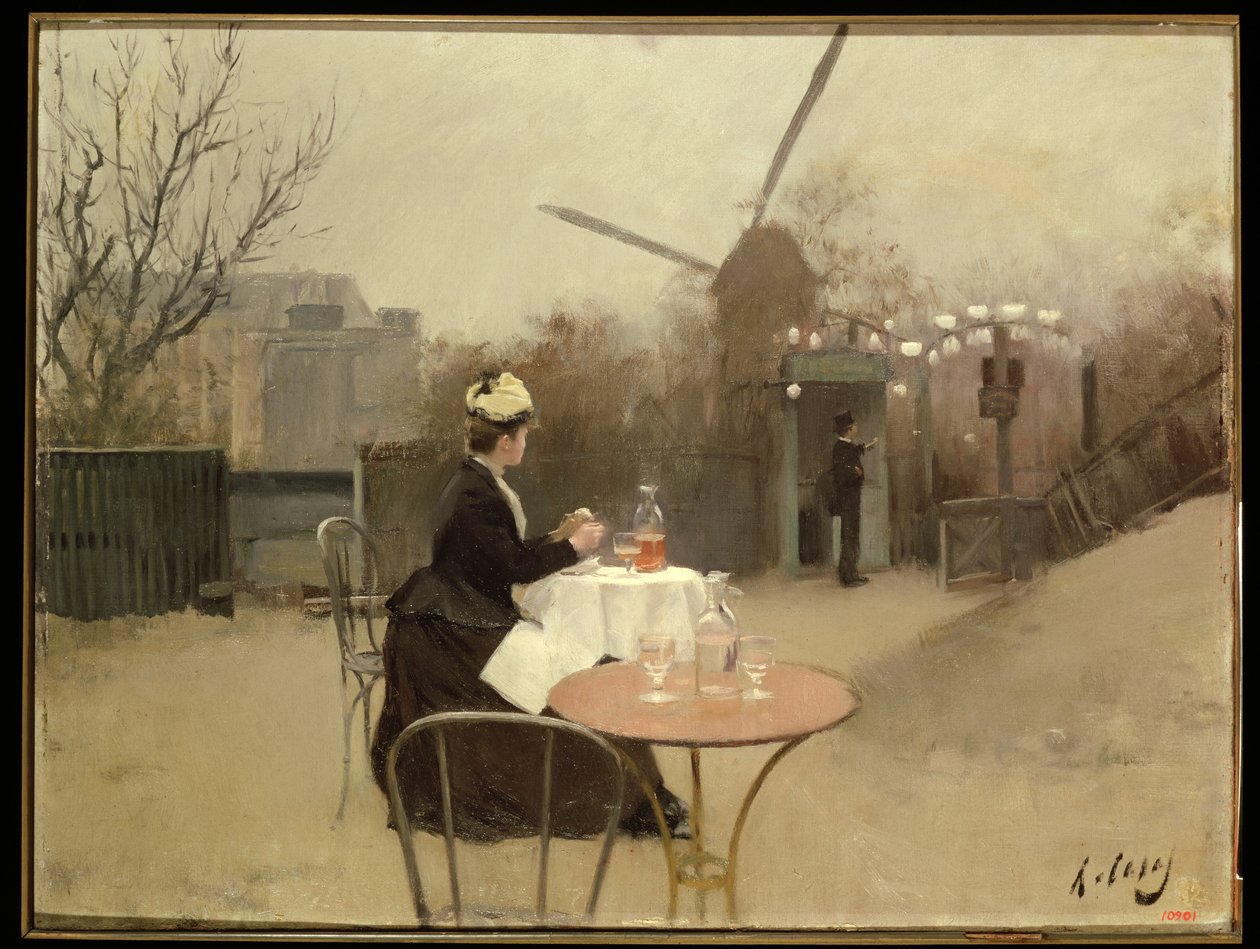Açık havada yemek by Ramon Casas i Carbo