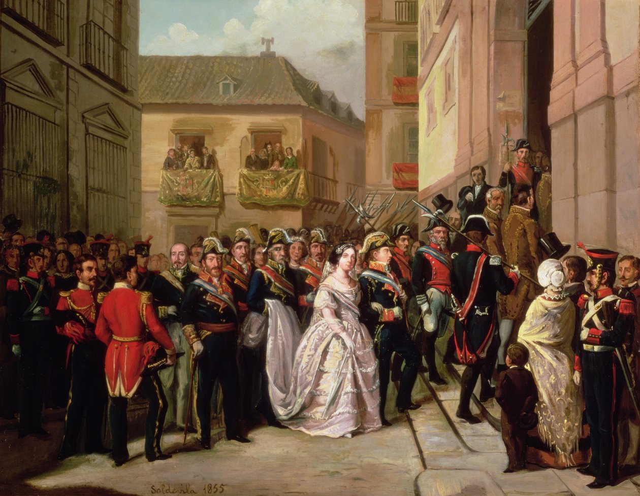 İspanya Kralı II. Isabella (1830-1904) ve kocası Francisco de Assisi, Santa Maria Kilisesi