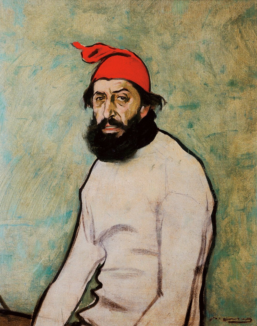 Pere Romeu'nun Portresi by Ramon Casas i Carbo