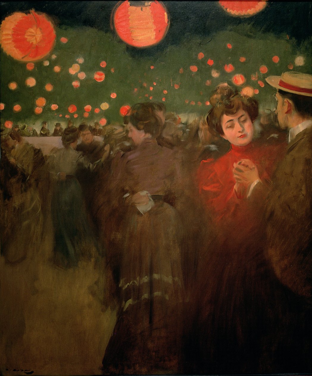 Açık Hava Partisi, c.1901-02 (tuval üzerine yağlı boya) by Ramon Casas i Carbo