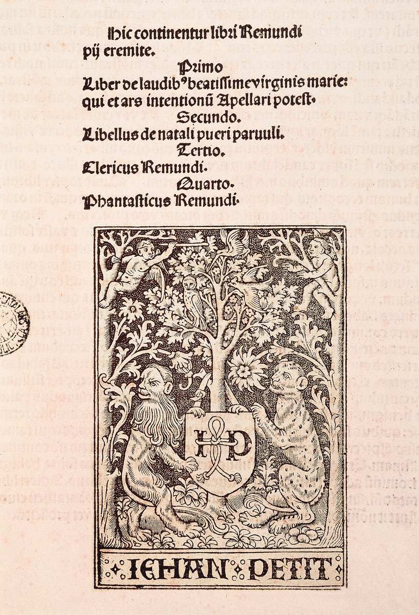 Ramon Llull (1235-1315) tarafından yazılan "De Laudibus Beatissimae Virginis Mariae" kodeksinin sayfası, yazıcı Jehan Petit
