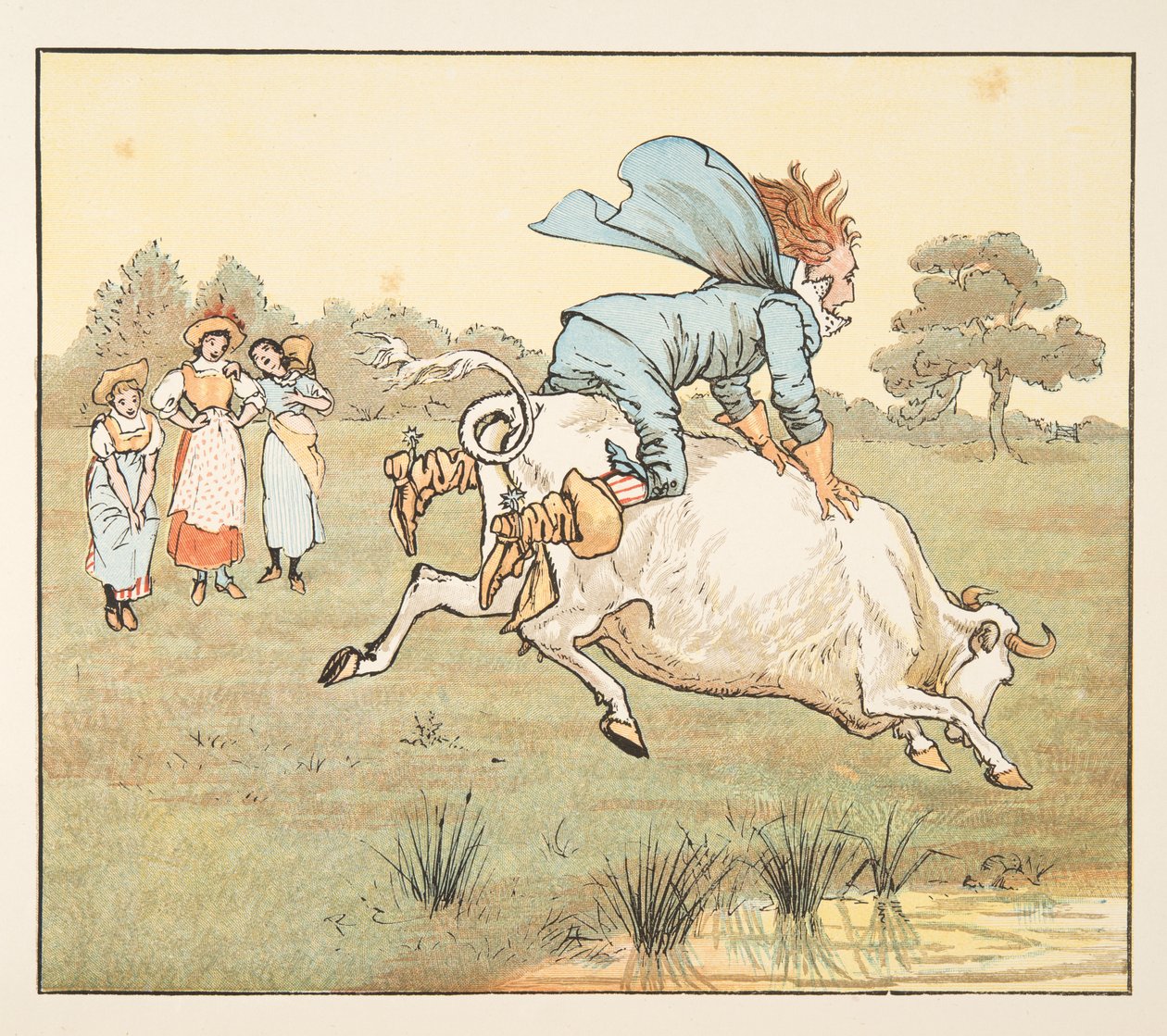 "Size soran olmadı efendim!" dedi ki, The Hey Diddle Diddle Picture Book, pub.1882