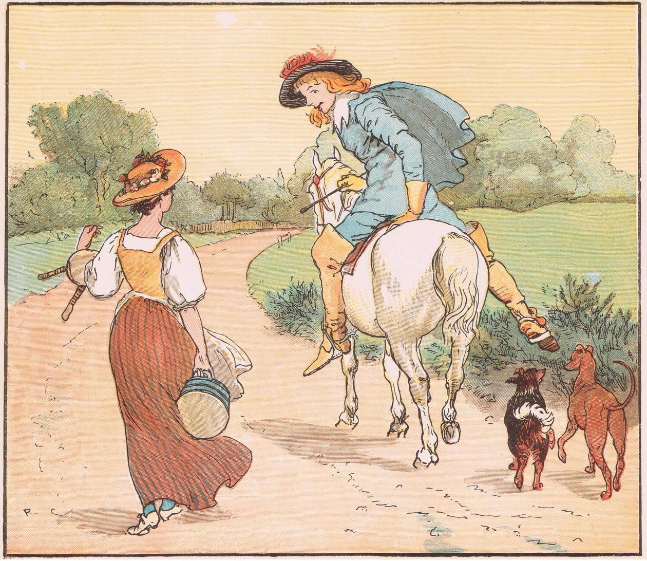 Seninle gidelim mi güzel hizmetçim by Randolph Caldecott
