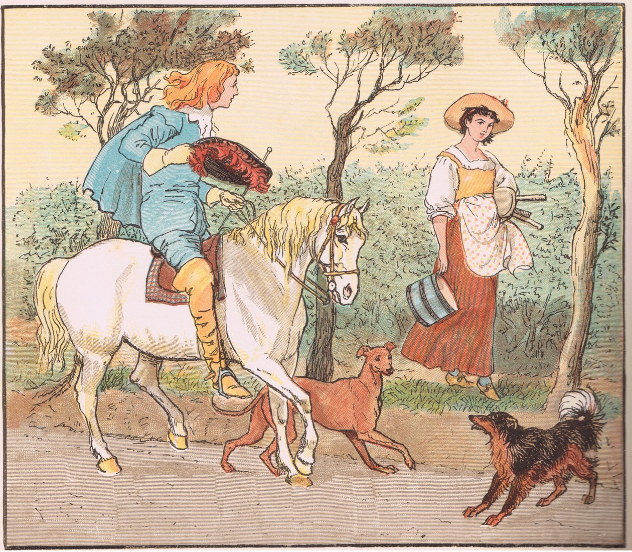 nereye gidiyorsun güzel hizmetçim by Randolph Caldecott