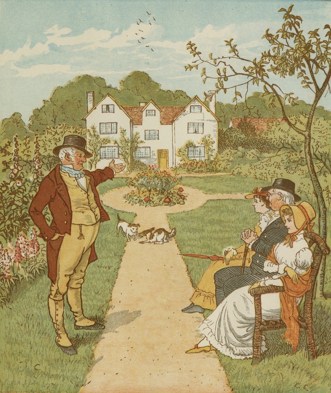 Jack'in Yaptığı Ev '' birikimli tekerleme. Randolph Caldecott'un çizimi. by Randolph Caldecott