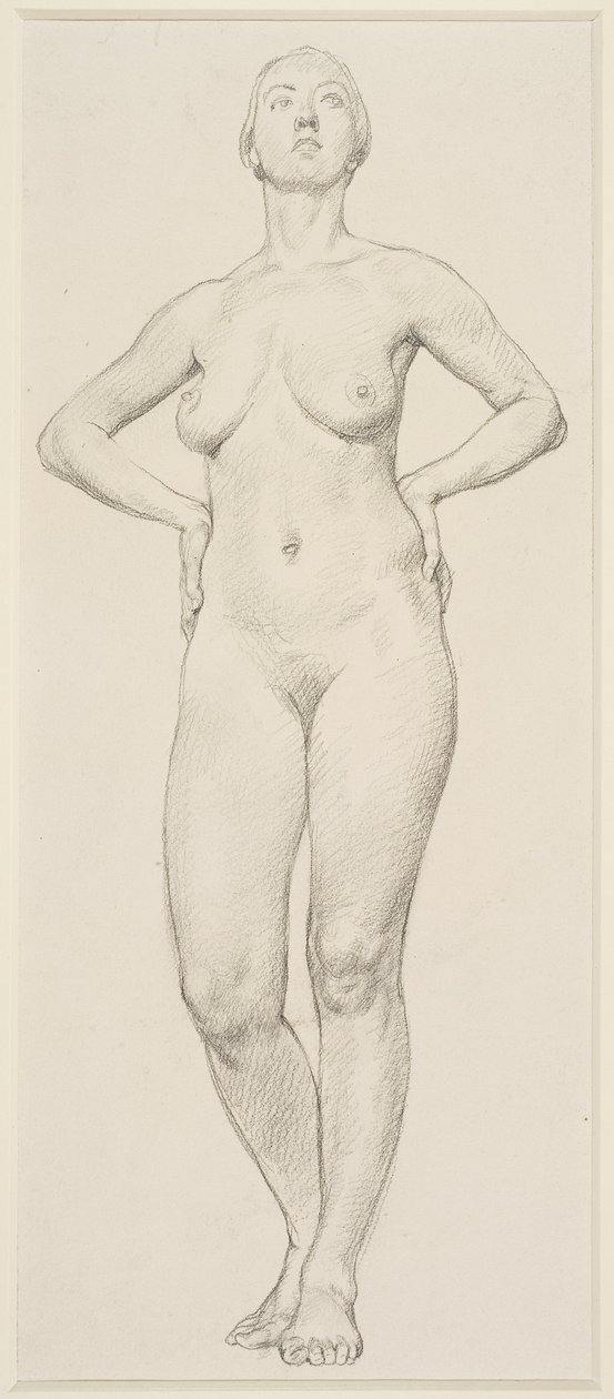 Bir Kadın Çalışması (kağıt üzerine kalem) by Randolph Schwabe