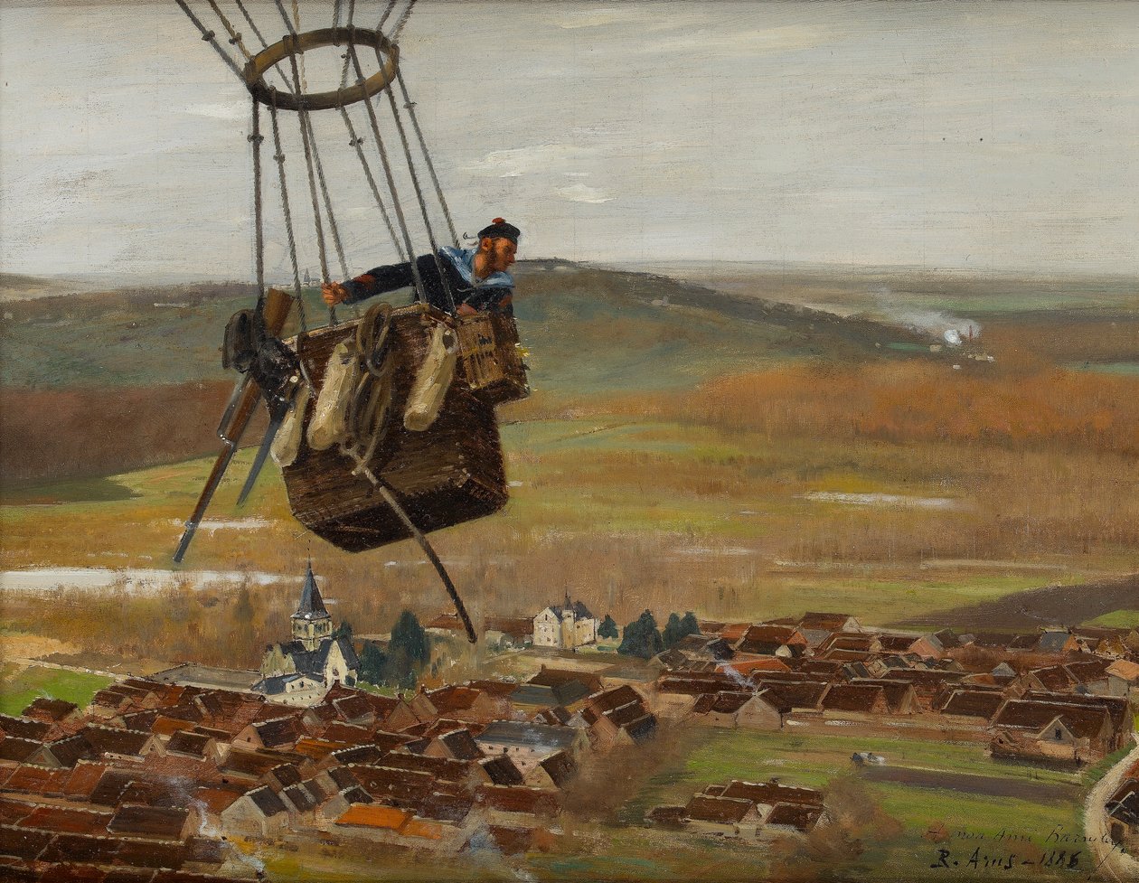 Bir Fransız Askeri Baloncu, 1880