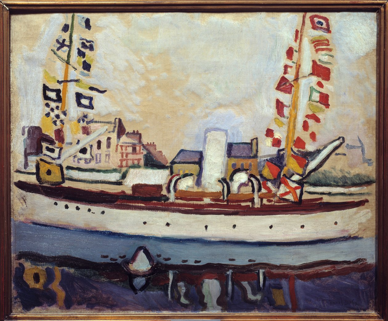 Bulwark teknesi, 20. yüzyıl (tuval üzerine yağlıboya) by Raoul Dufy