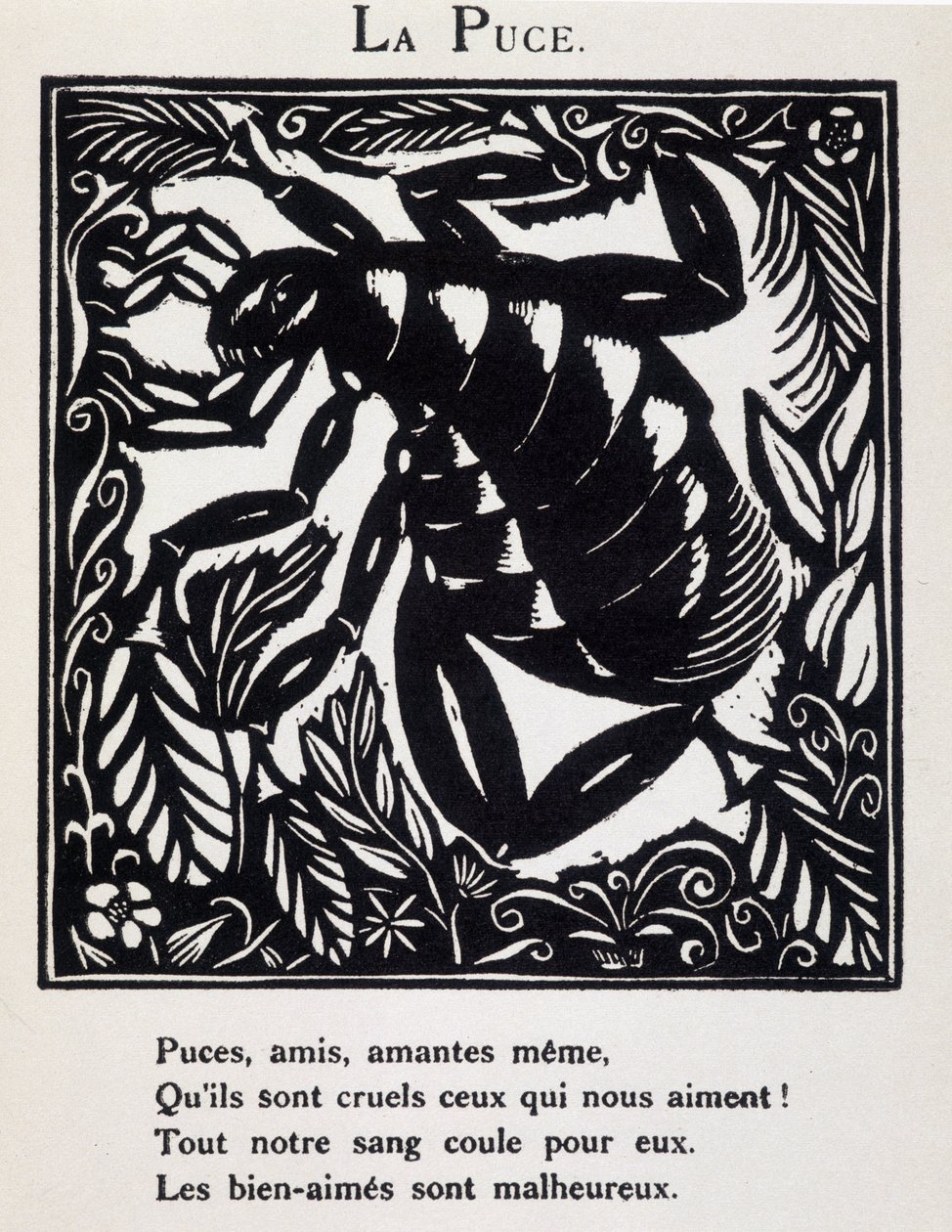 La puce - Guillaume Apollinaire