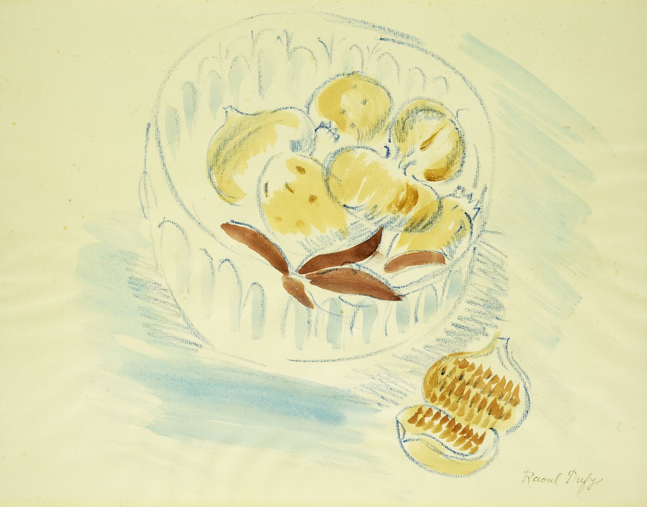 İncir ve Narlarla Natürmort; Nature Morte aux Figues et la Grenade by Raoul Dufy