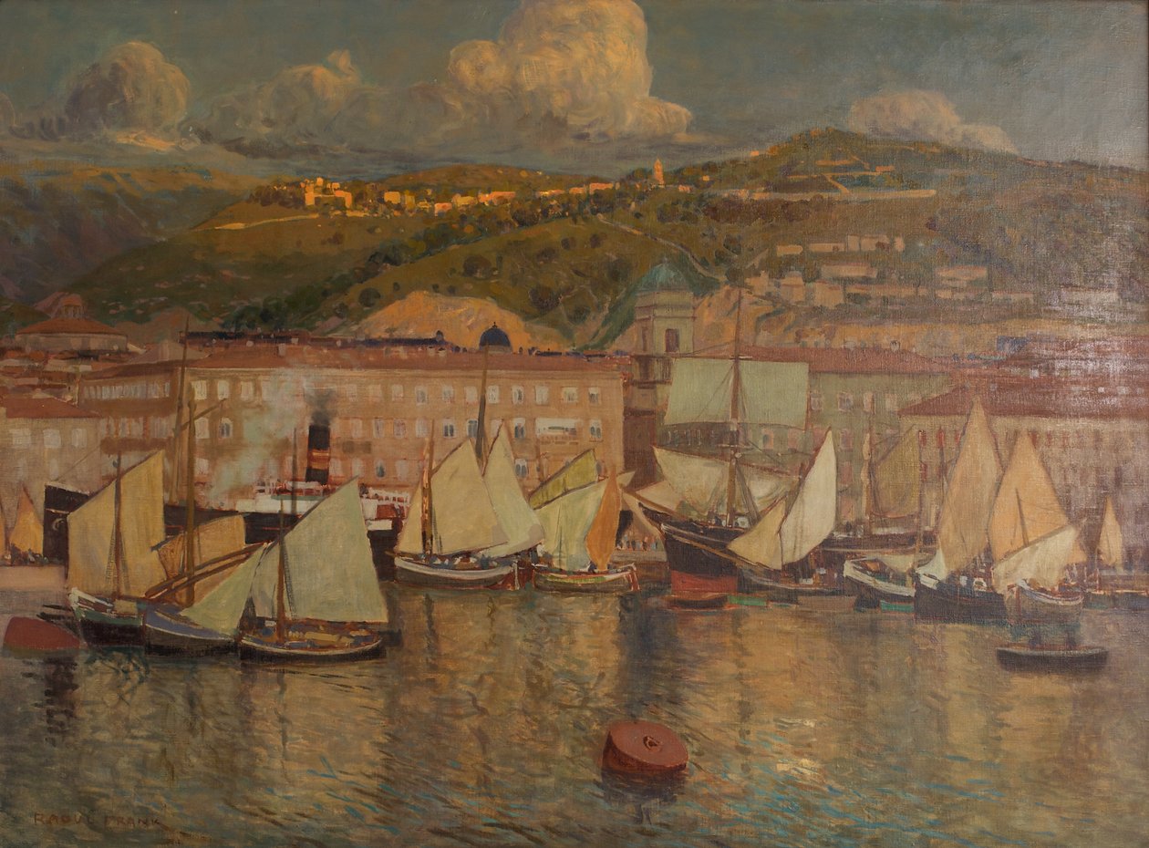 Yaz akşamı (Fiume Limanı) by Raoul Frank