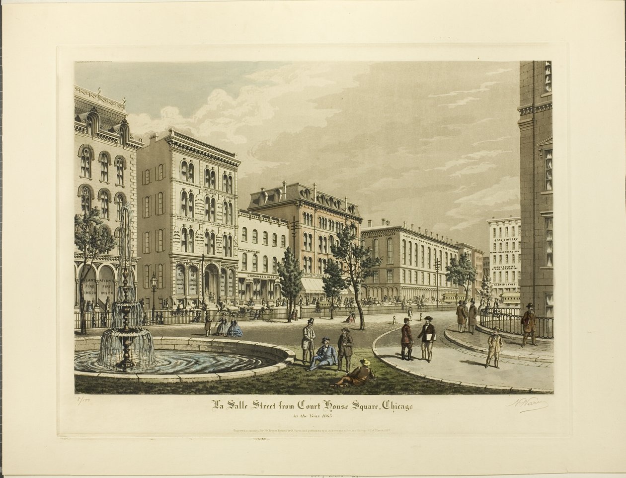 1865 Yılında Chicago, Adliye Sarayı Meydanı