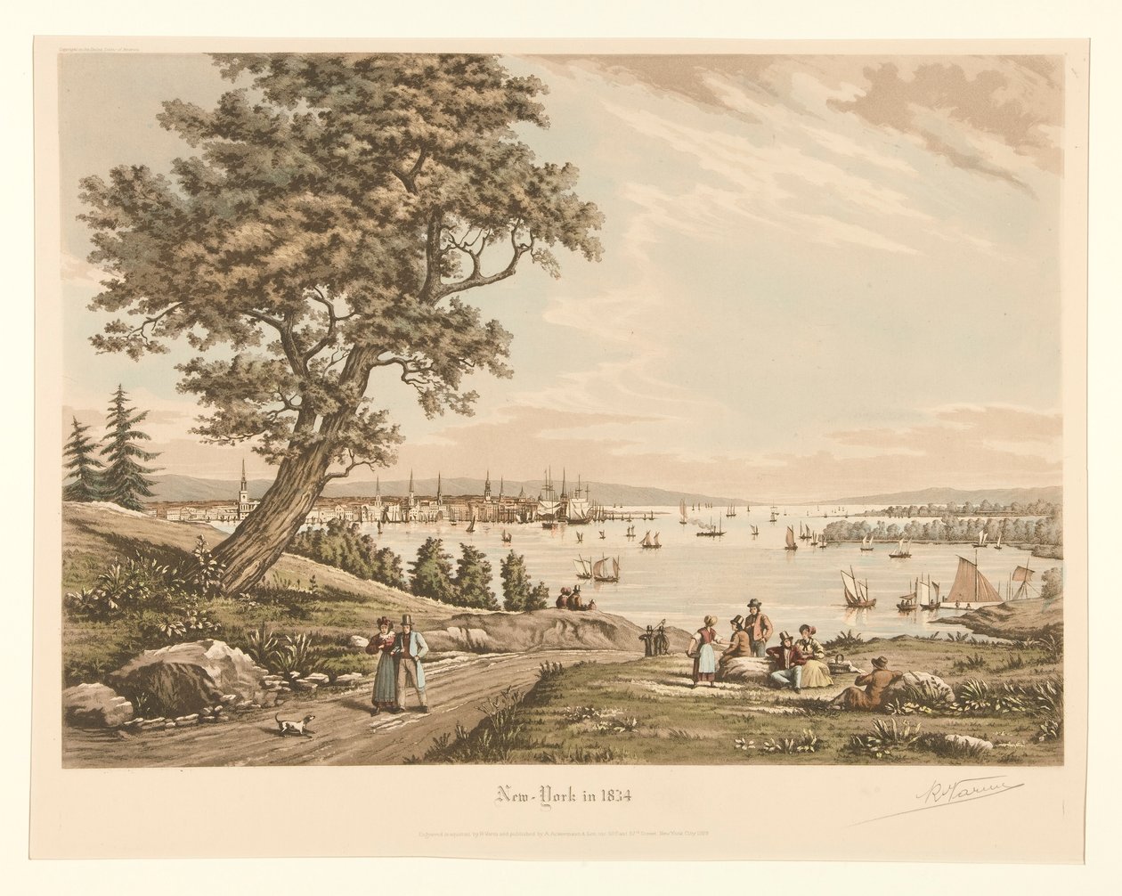 1834 yılında New York by Raoul Varin