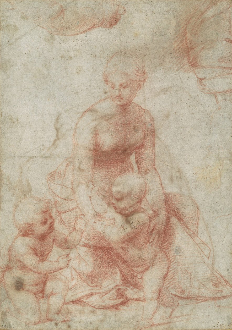 Vaftizci Yahya Bebekli Madonna ve Çocuk, c.1506-7 by Raffaello Sanzio Raphael