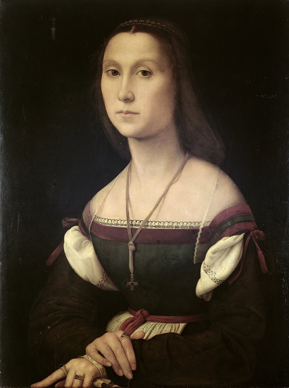 Bir Kadının Portresi (La Muta), 1507 (bkz. 205588, 205589) by Raffaello Sanzio Raphael