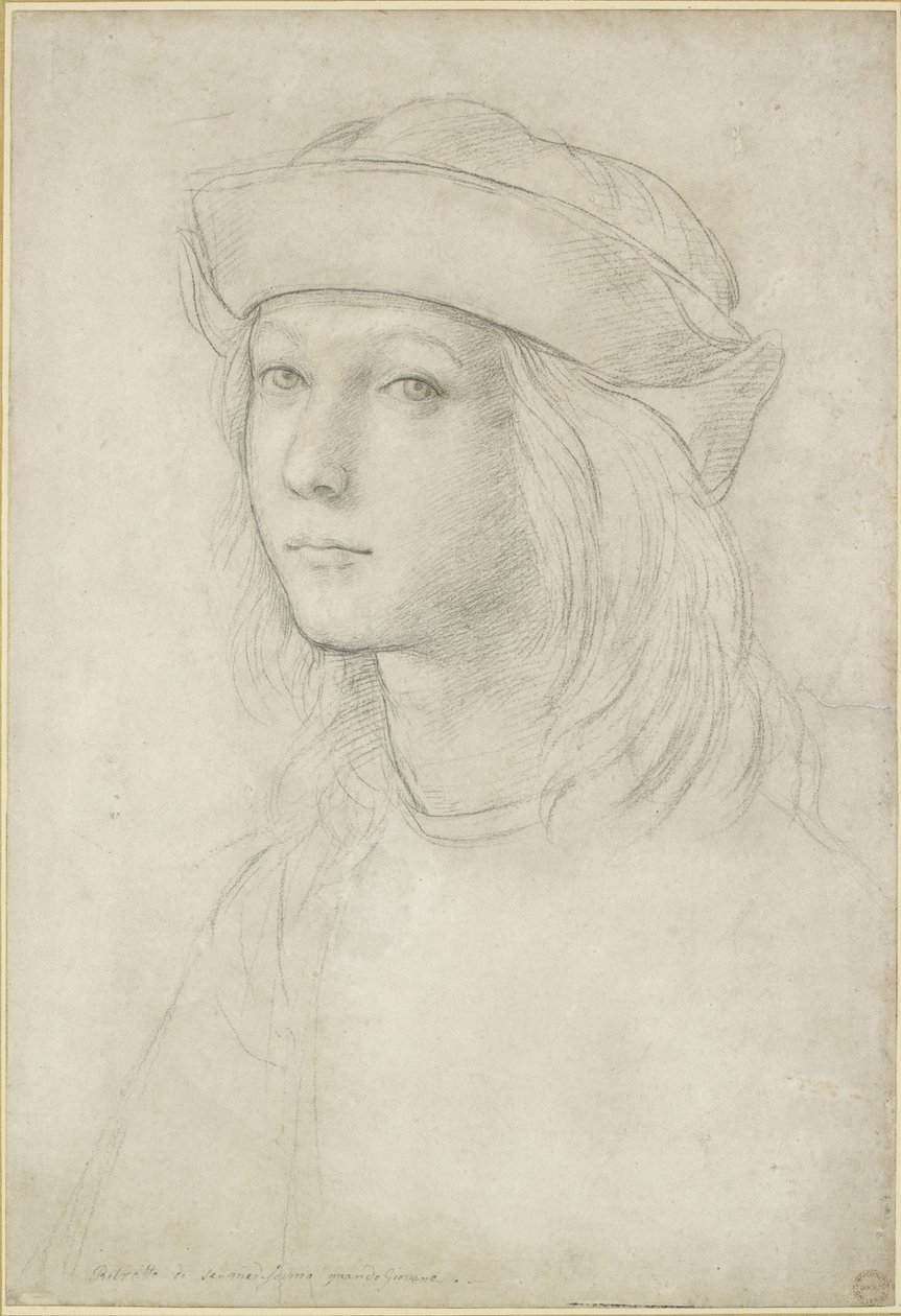 Bilinmeyen bir gencin portresi, muhtemelen kendi portresi, WA1846.158 by Raffaello Sanzio Raphael