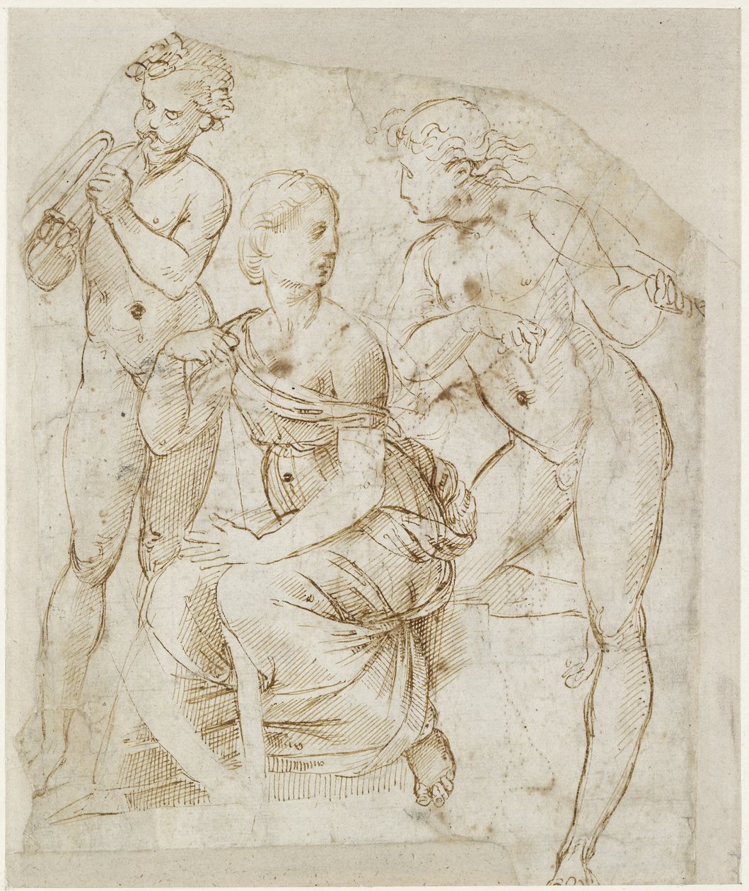 Recto: Müzisyenler Grubu , WA1846.166 by Raffaello Sanzio Raphael